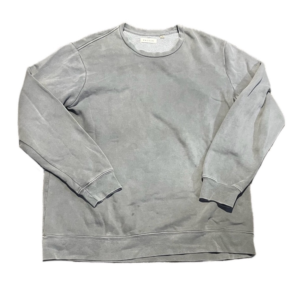 Pacsun faded grey crewneck